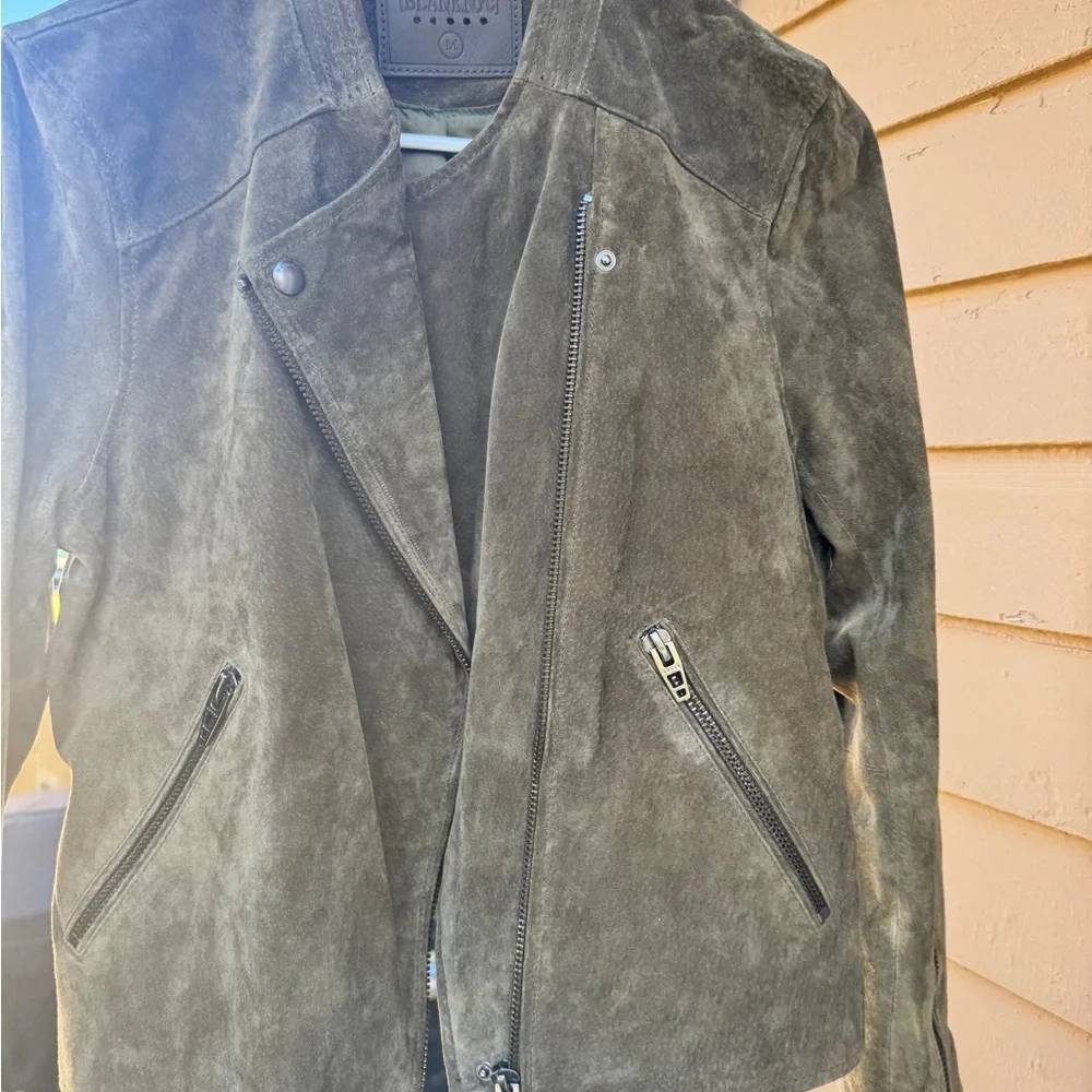 Blank NYC Olive Suede Jacket - Picture 4 of 5